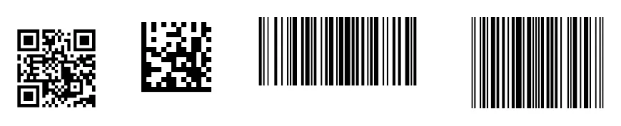 The barcode example, rendered by Tagua.